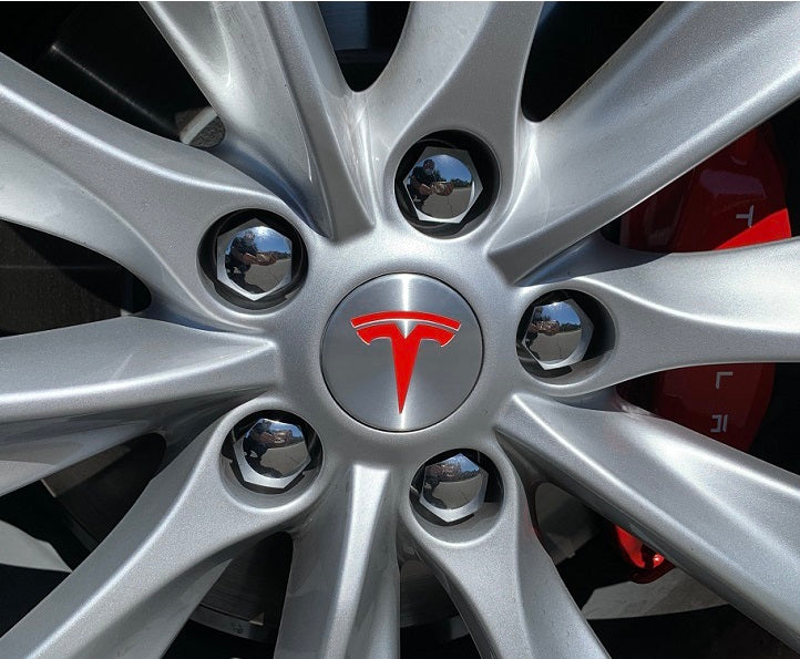 Tesla Model S / X / Y / 3 Wheel Rim Emblem Sticker